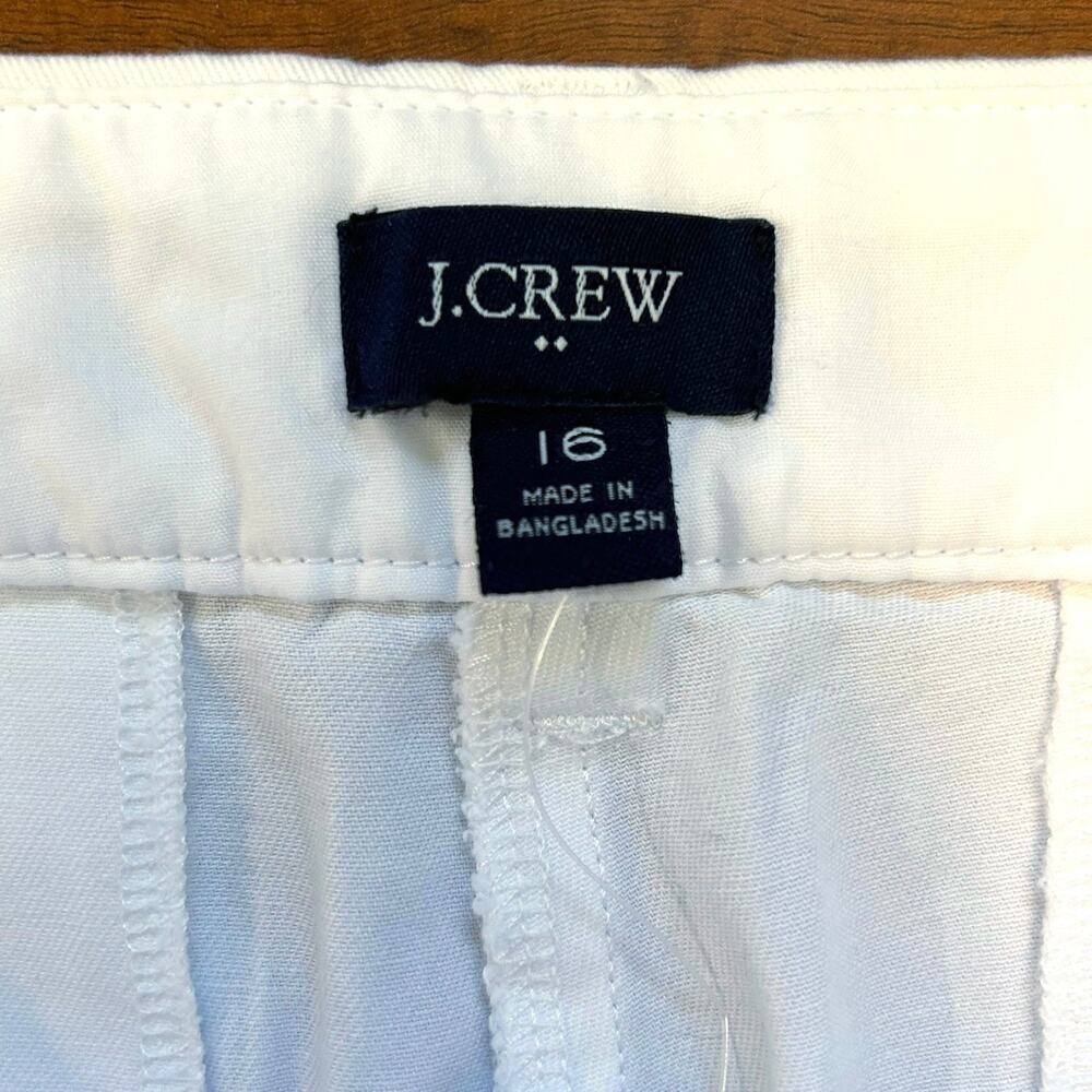 NWT J. Crew 7" Classic Chino Short White Size 16 - Picture 6 of 8
